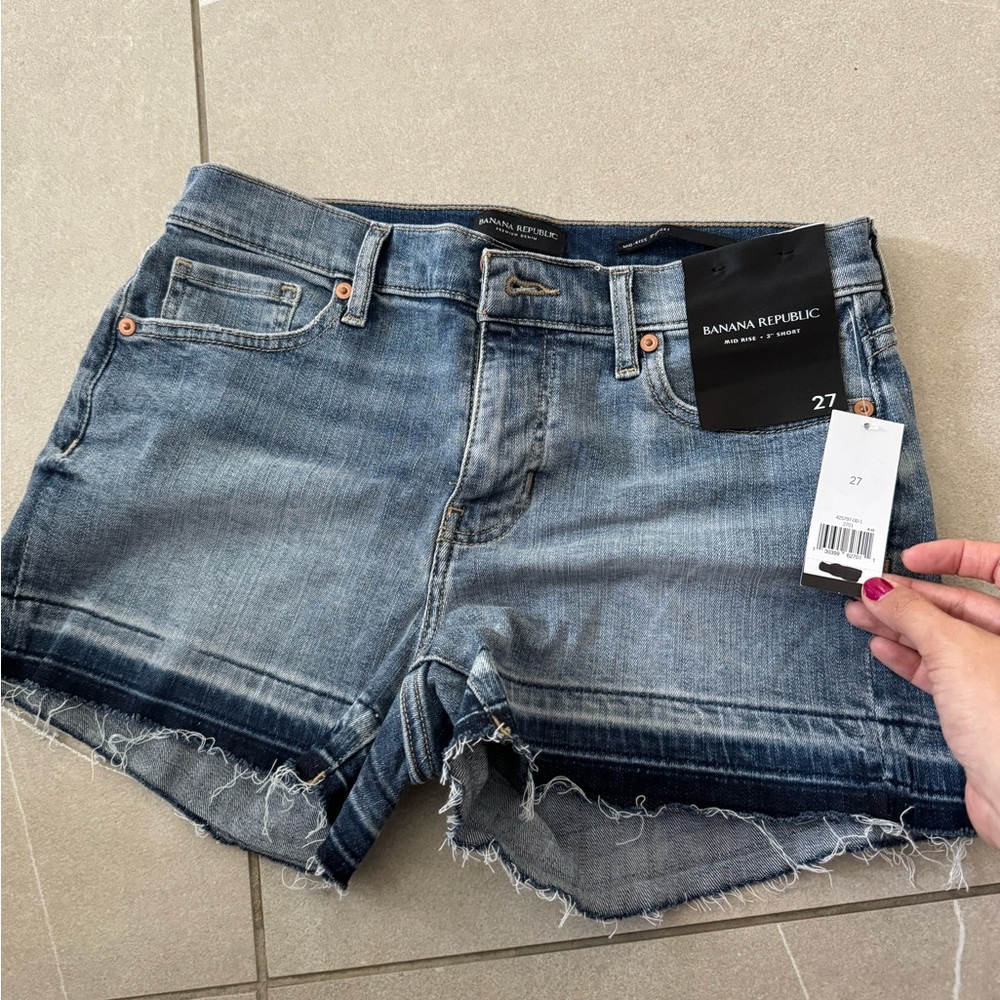 Banana Republic Mid-Rise Jean Shorts